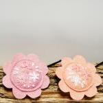 Flower Bobby Pin Pink Hair Accessory Valentine Day..