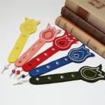 Felt Bookmarks Embroidered Tulip Bookmark 5 Pieces..