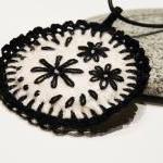 Embroidery Felt Crocheted Necklace Pendant Wool..