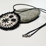 Embroidery Felt Crocheted Necklace Pendant Wool..